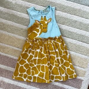 Mini Boden Giraffe Sleeveless Dress